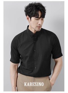 KARESINO Temperament Casual Ice Silk Short Sleeved Shirt  - Image 1
