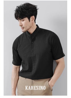KARESINO Temperament Casual Ice Silk Short Sleeved Shirt  - Image 2