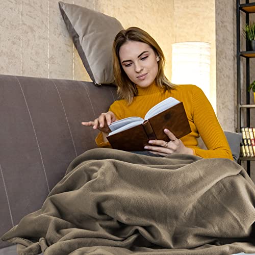 Special SG Glory Fleece Throw Blanket Set Bulk for Travel Kids Outdoor Wedding Pet (Camel, Pack of 6 50x60 Inches) - Image 4
