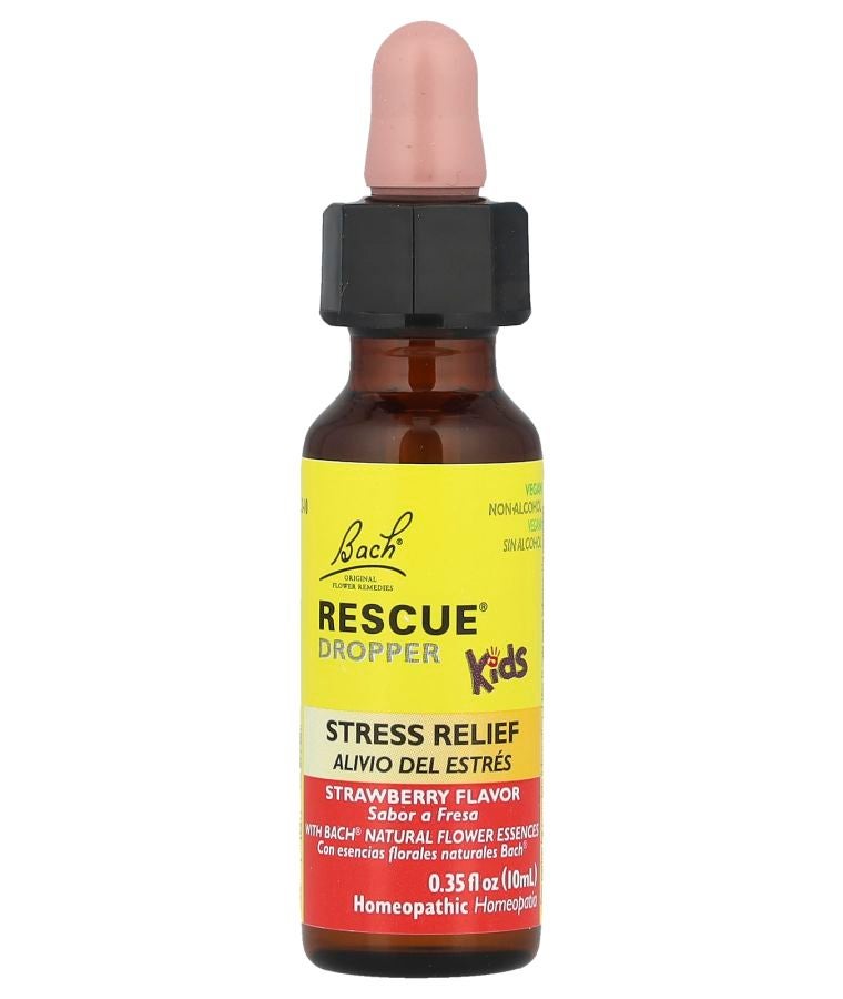 ريسكيو® قطارة للأطفال لتخفيف التوتر للأعمار من 2 سنة وما فوق بنكهة الفراولة 0.35 أونصة سائلة (10 مل)