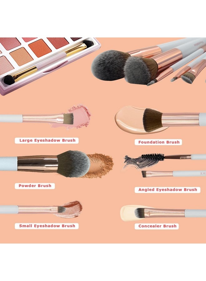 Simnice Professional Makeup Brush Set6Pcs Foundation Concealer Eye Shadows Makeup Brusheseyebrow Power Make Up Brush Kittravel Cosmetics Face Makeup Brushes For Women - Image 2