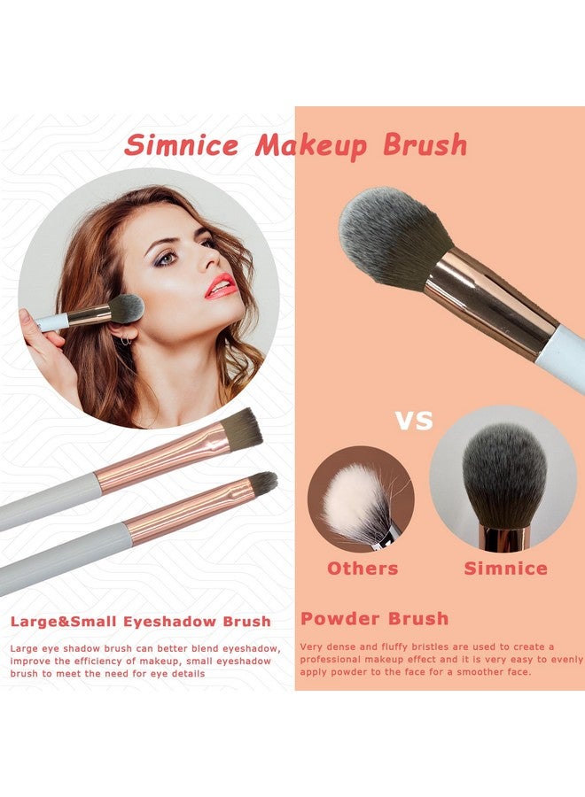 Simnice Professional Makeup Brush Set6Pcs Foundation Concealer Eye Shadows Makeup Brusheseyebrow Power Make Up Brush Kittravel Cosmetics Face Makeup Brushes For Women - Image 5