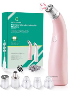 NEWDERMO NEWDERMO 2in1 Microdermabrasion Machine for Facial Diamond Microdermabrasion Device USB Rechargeable  Advanced Home Facial Treatment Machine Pink 