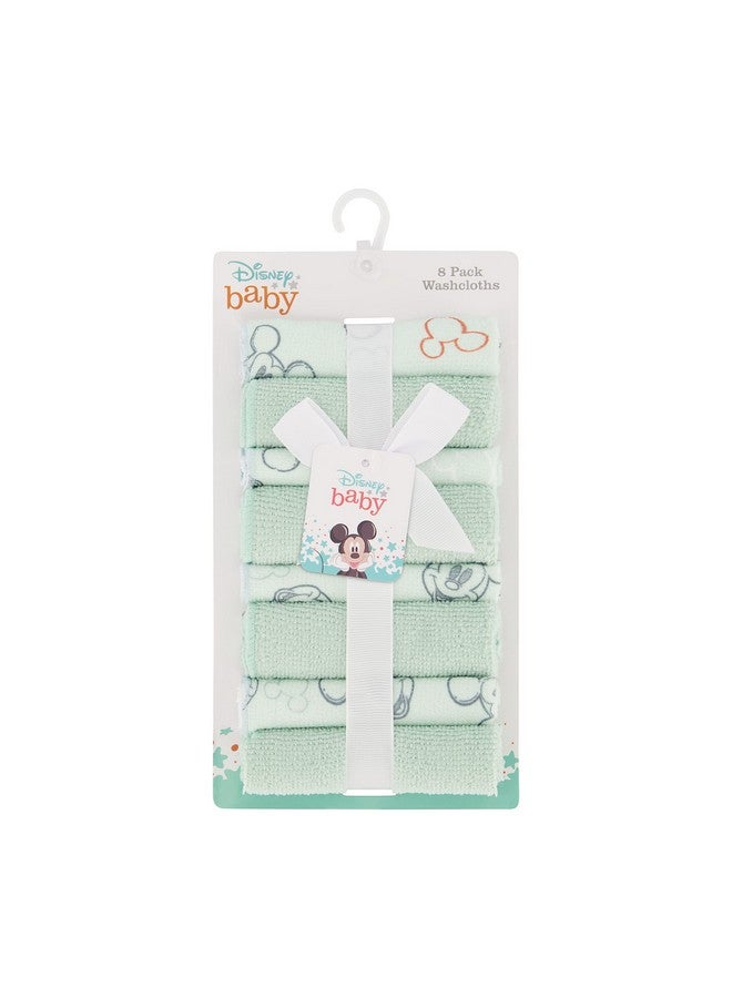 ديزني مناشف استحمام للأطفال من ديزني كادي بشخصيات الحضانة | عبوة من 8 مناشف استحمام للأطفال | هدايا حفلات استقبال المولود ومستلزمات الأطفال حديثي الولادة - Image 1