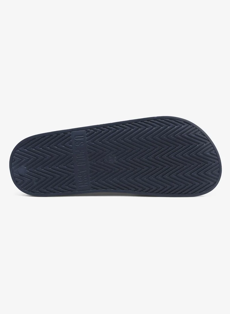 U.S. Polo Assn.  Sean Men's Slip-On Casual Everyday Slide Sandals - Navy for Men | Best Price UAE