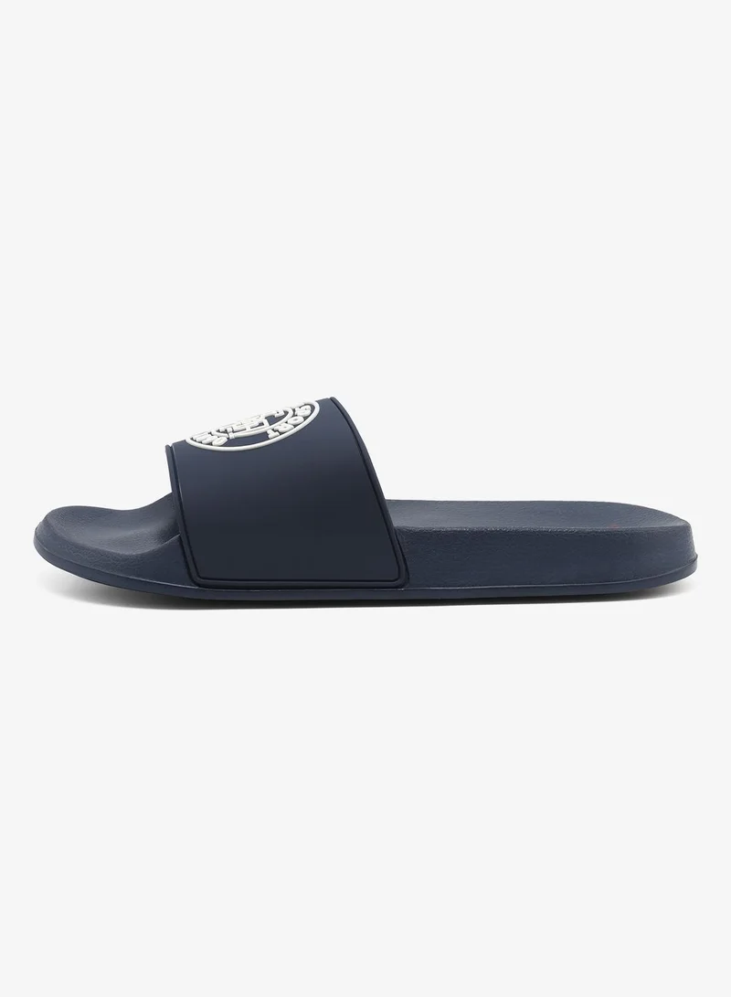 يو اس بولو اسن Sean Men's Slip-On Casual Everyday Slide Sandals - Navy