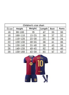 Generic Children's Football Jersey Youth Barcelona Football Sportswear suit  - Image 4