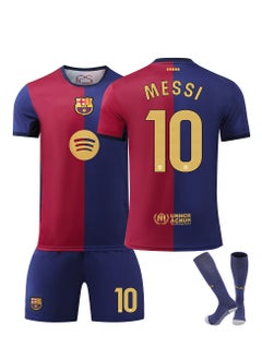 Generic Children's Football Jersey Youth Barcelona Football Sportswear suit  - Image 2