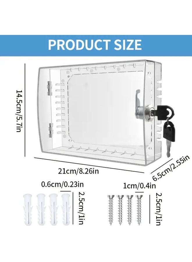 Universal Thermostat Lock Box Transparent Protective Cover Variant Color - Image 3
