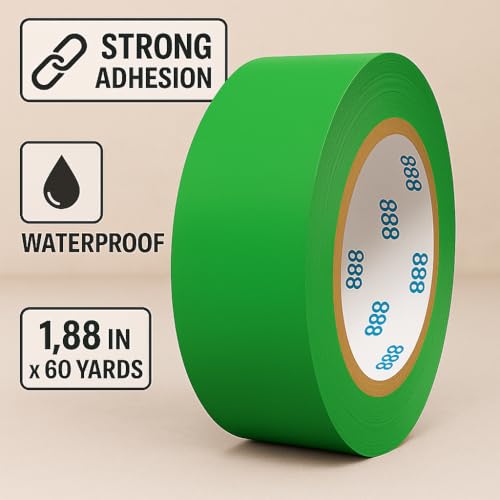 MAJOR GLOVES MG888 Multi-Purpose Duct Tape 1.88 Inches x 60 Yards, Crafts, Repairs & DIY Projects, 1 Roll (Hi Vis Green) - Image 2