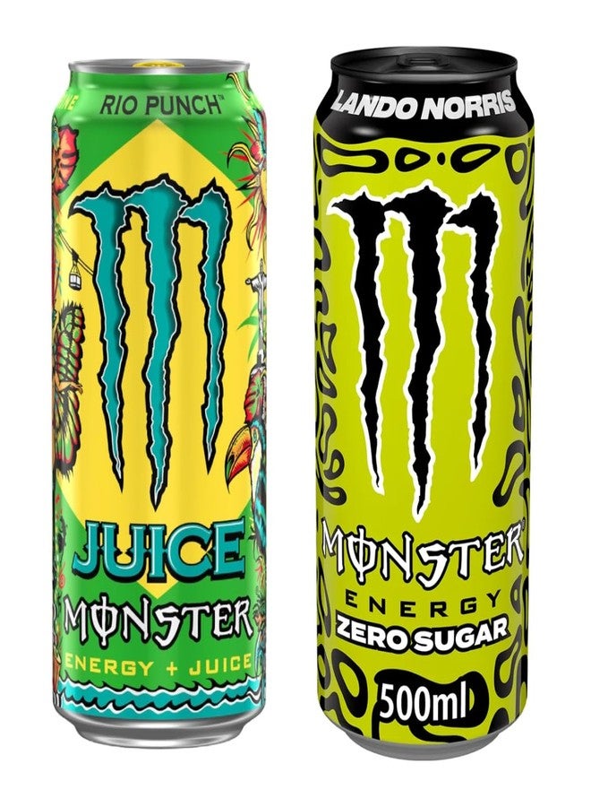 SFU E Com Monster Energy Rio Punch & Monster Energy Lando Norris Zero Sugar | 2 x 500ml | Imported - Image 1