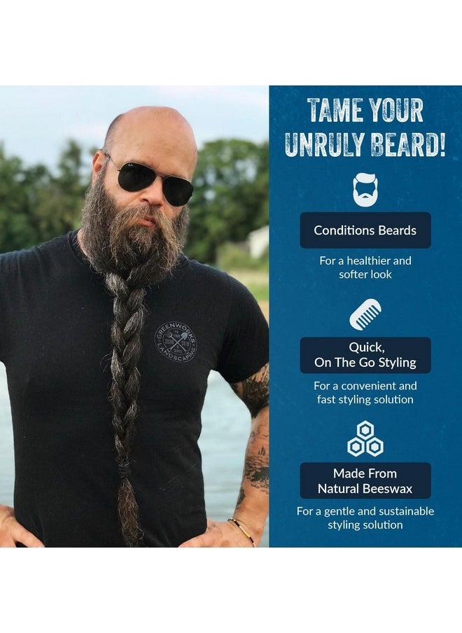 mountaineer brand Mountaineer Brand Styling Stick | 100% Natural Beard Conditioner for Men | Hydrate, Tame Wiry Hair | Firm Hold for Easy Styling | Fresh, Clean, Crisp Scent | Smokey Bourbon Scent 2oz  - Image 3