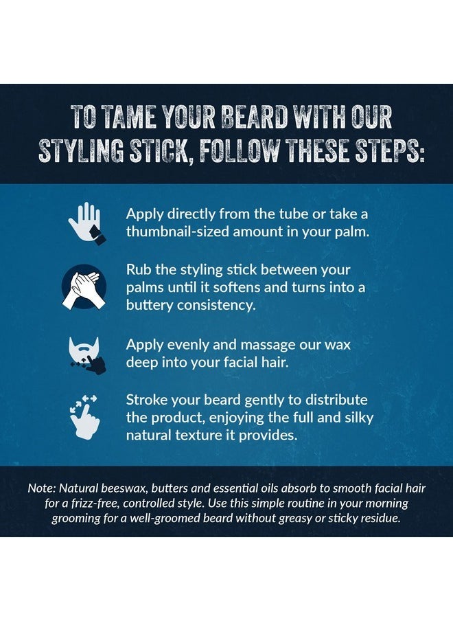 mountaineer brand Mountaineer Brand Styling Stick | 100% Natural Beard Conditioner for Men | Hydrate, Tame Wiry Hair | Firm Hold for Easy Styling | Fresh, Clean, Crisp Scent | Smokey Bourbon Scent 2oz  - Image 4