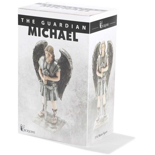 Dicksons Archangel Michael 8 x 6 inch Silver Tone Resin Stone Table Top Figurine - Image 3