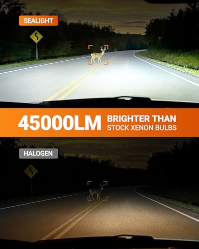 SEALIGHT D2S Bulbs 6500K Cool White 10X Brightness HID Bulbs 001S Instant Start 11 D2S Original HID Replacement for 85122 66240 66040 66240CBI Bulb Pack of 2 - Image 4