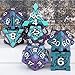 ORIFANTOU 7PCS Metal DND Dice Set with Box Debris RPG Green Purple D and D Dice for use with DD Tabletop Games Role Playing Game Polyhedral Dice Set D20 D12 D10 D8 D6 D4 - Image 4
