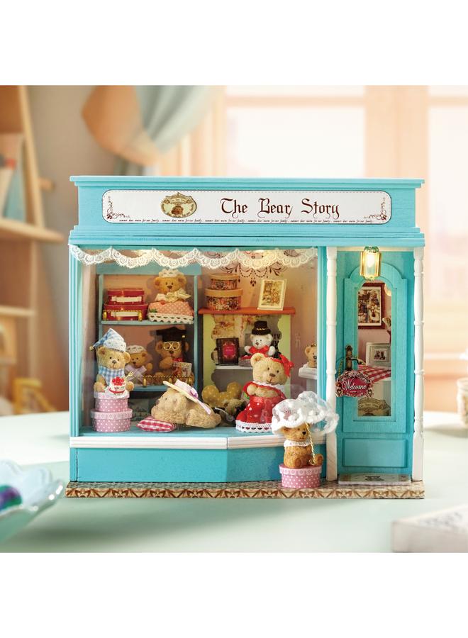 Bluejw Zhiqu House Diy House Candy House Bear Fairy Tale Creative Wood Food Play Shop Model Girl Gift - Image 4