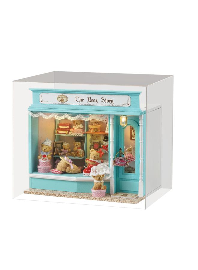 Bluejw Zhiqu House Diy House Candy House Bear Fairy Tale Creative Wood Food Play Shop Model Girl Gift - Image 1