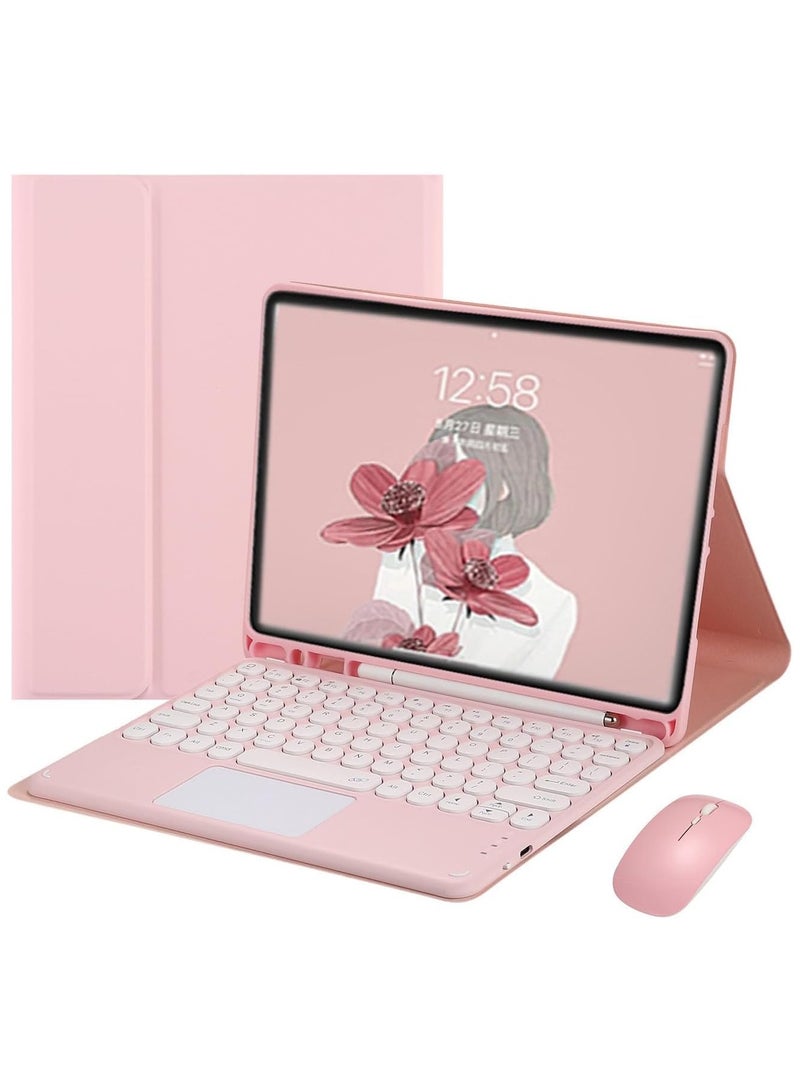 General Arabic and English Keyboard Case Compatible with Samsung Galaxy Tab S10 Ultra 14.6 Inch 2024, with Detachable Touch Keyboard, Mouse and Protective Case with Pen Slot  - Image 1