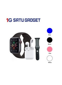 W26 Pro Max Special Smart Watch + True Wireless Earbuds + 2 Strap BLACK