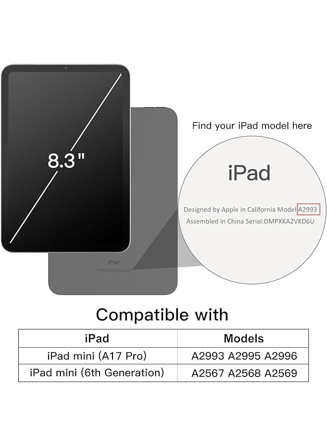 Jetech Case For Ipad Mini A17 Pro 2024 Model 7Th Generation Mini 6 2021 Model 6Th Generation With Pencil Holder Clear Back Shell Slim Stand Tablet Cover Auto Wake Sleep Starlight - Image 2