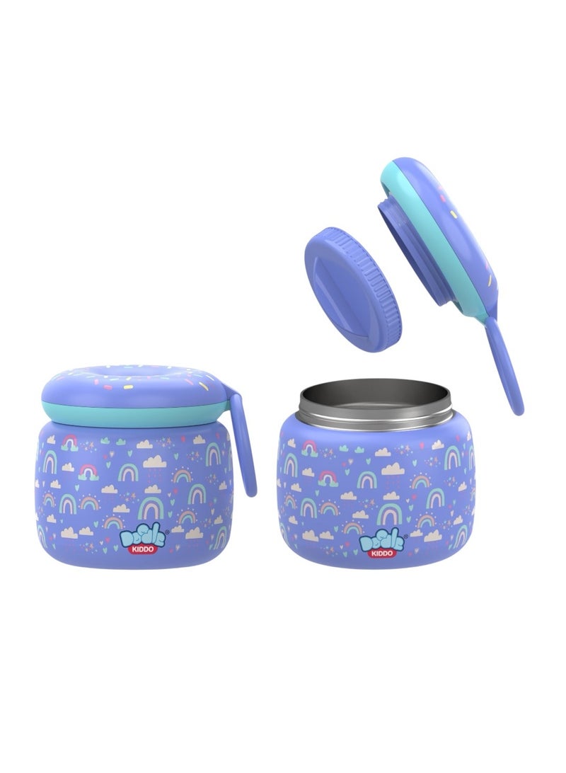 Doodle Kiddo Rainbow Stainless Steel Insulated Food Jar - Image 2