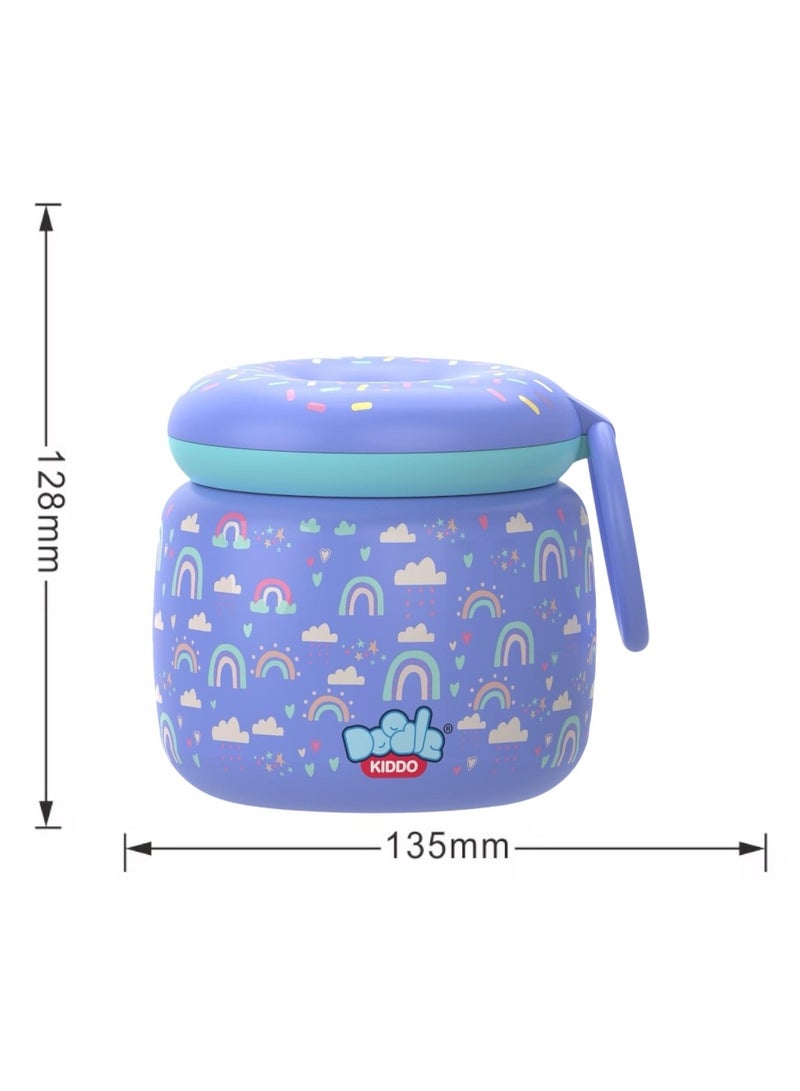 Doodle Kiddo Rainbow Stainless Steel Insulated Food Jar - Image 3