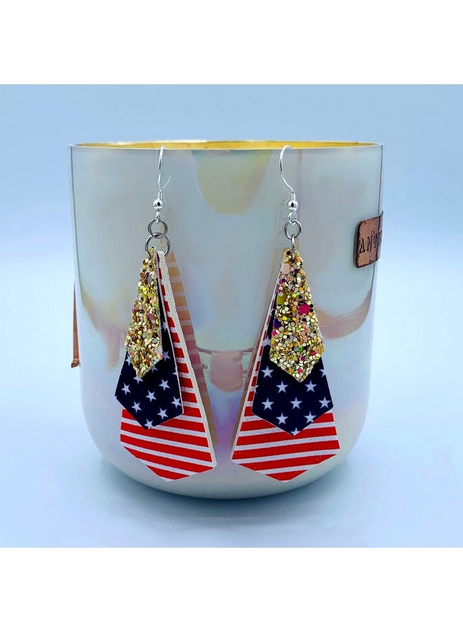 Mall of Style Basketball Accessories - Basketball Earrings For Women - Basketball Jewelry (Royal Blue & Red) - Image 5