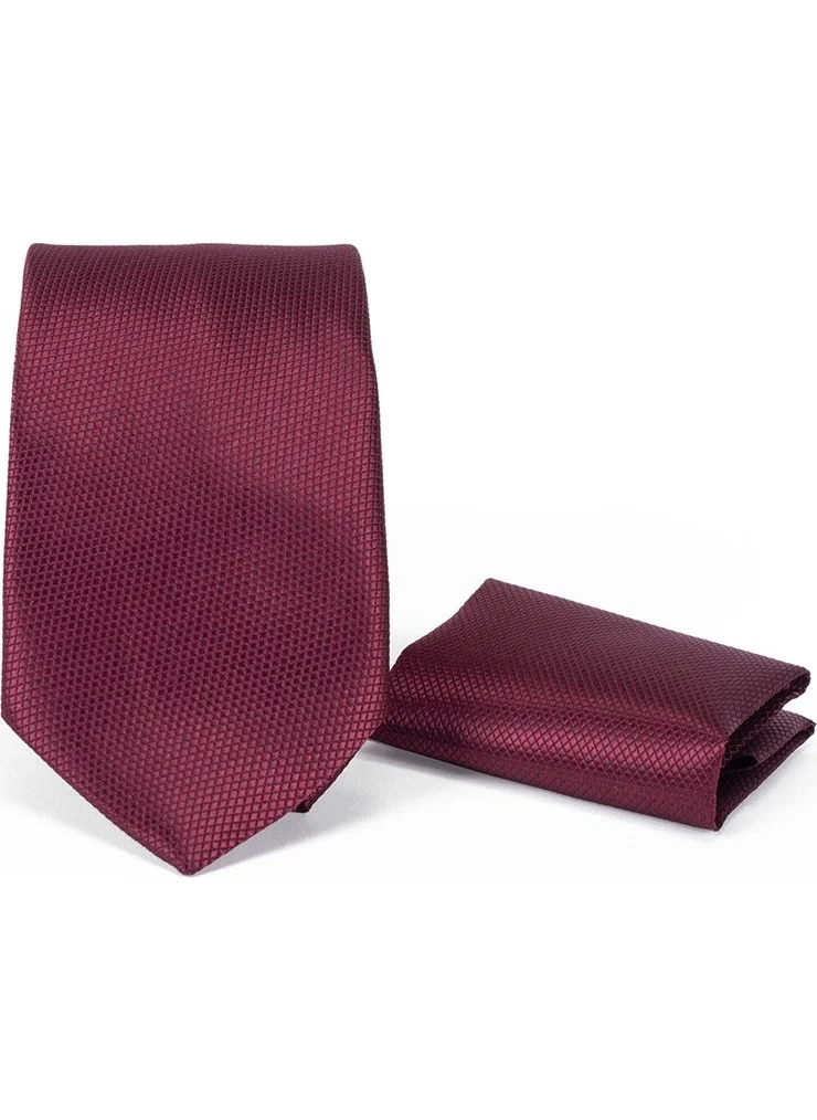 Tudors Classic Dobby Claret Red Tie