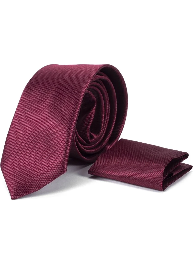 Tudors Classic Dobby Claret Red Tie