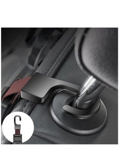 Excefore Car Seat Headrest Hook, 3 in 1 Car Purse Hook with Phone Holder and Car Cup Holder for Car Seat Organizer Behind Over The Seat Hook Hang Purse or Bags,Cups and Phone, Brown, 1 Pcs  - Image 4