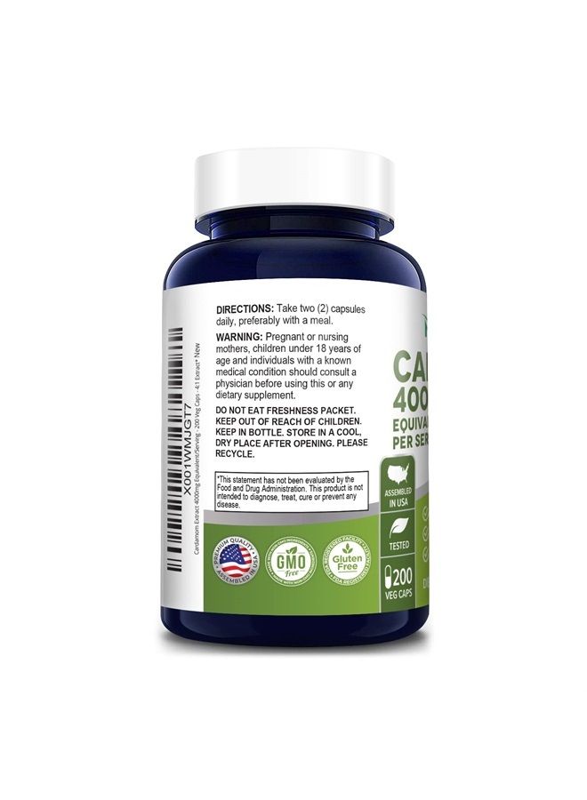 NusaPure مستخلص الهيل 4000 ملغ 200 كبسولة نباتية (خالٍ من الكائنات المعدلة وراثيًا وخالي من الغلوتين) - Image 3