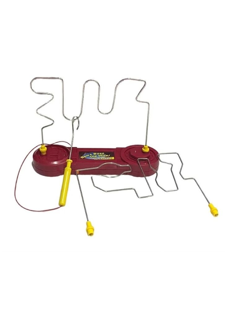 Premium Super Game Buzz Wire Electric Skill Game for Kids – Classic Don’t Touch the Wire Challenge Toy, Red & Yellow Base, Concentration and Hand-Eye Coordination Game - Image 3
