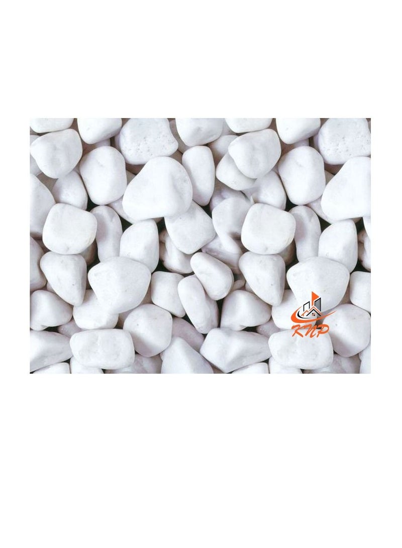 KNP Snow White Pebbles 20KG Bag 3-4 cm - Image 1