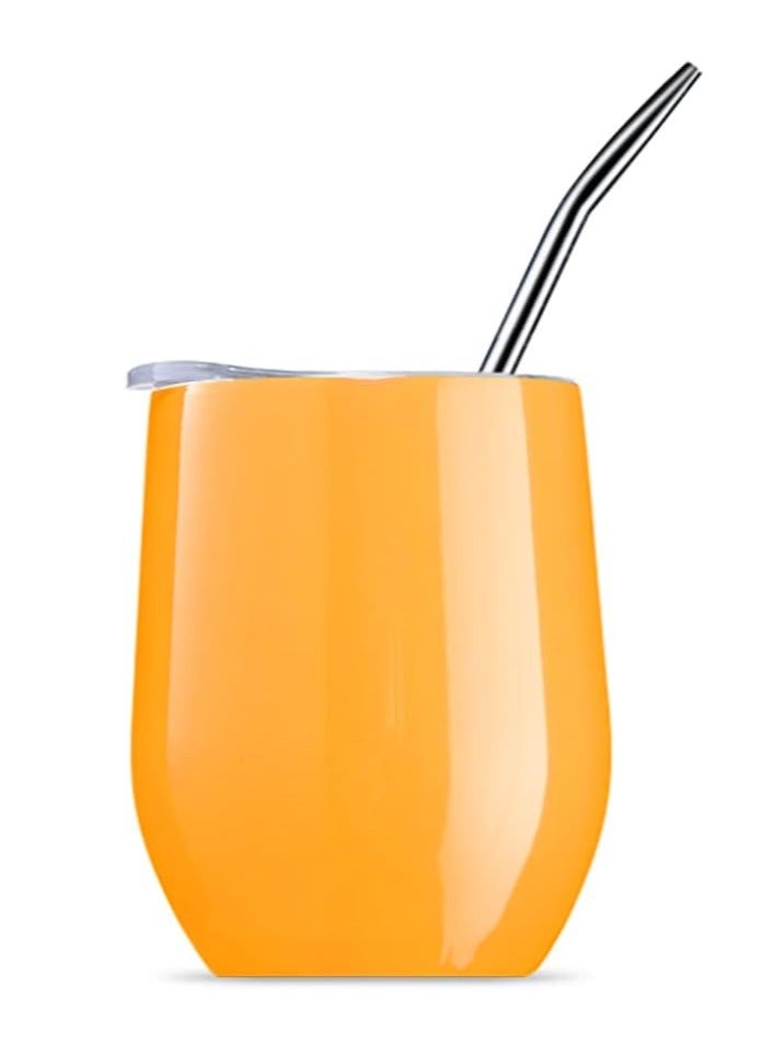 CUOPRU Yerba Mate Tea Cup 304 Stainless Steel Cup With Lid Heat Resistant Portable Tea Mug With Straw And Brush Water Thermos Bottle - Image 1