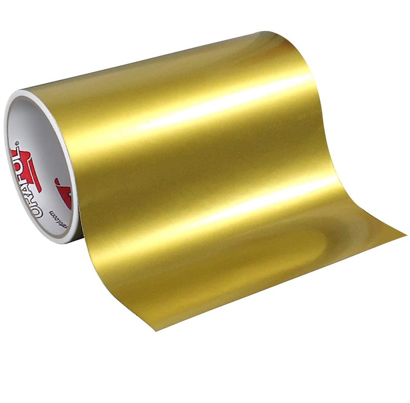 Oracal 651 Glossy Permanent Vinyl 12 Inch x 6 Feet - Metallic Gold - Image 3