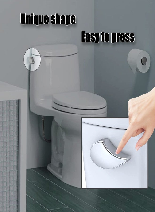 Piwerod THU068#CP Toilet Trip Lever Compatible with TOTO St406 St707 St454E St743E St706 St743S, Solide Side Mount Toilet Tank Flush Lever, Replacement Polished Chrome Toilet Flush Handle, 2 Pack - Image 4