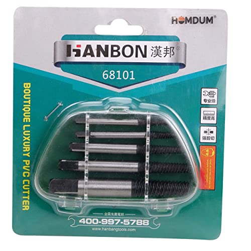Homdum Damaged Screw Extractor Remover Tools Kit for Stripped Screw and broken bolt Removers Set of 5 Pcs Screwdriver Bit Set - Image 5