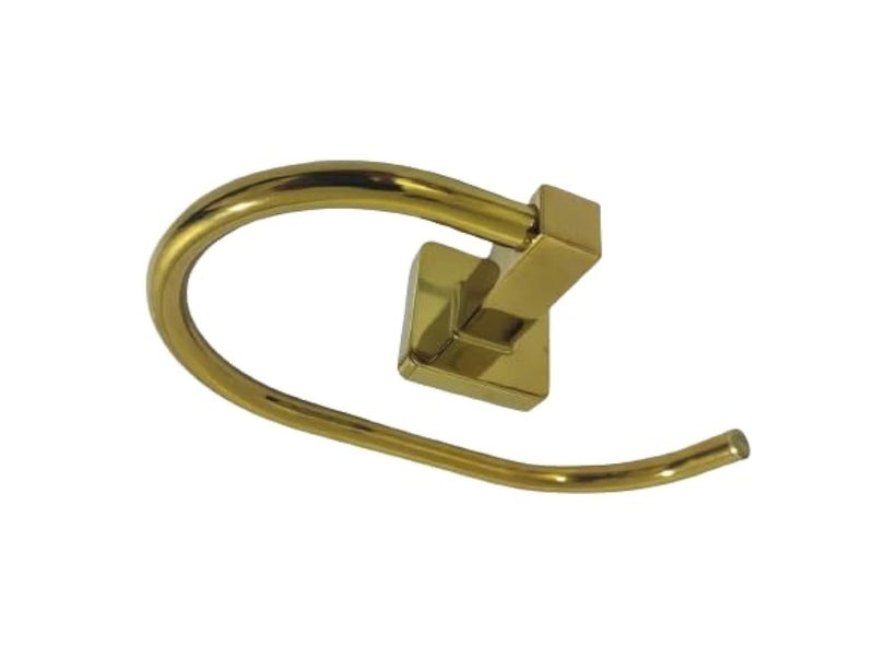 Set of Towel Holders Assorted Shapes - Towel Bar (Gold Open Ring Towel)