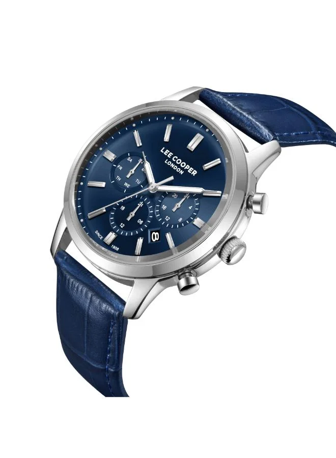 لي كوبر Men's Leather Multi Function Watch LC08186.399 - 43 mm