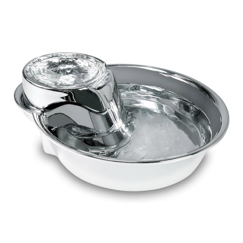 Pioneer Pet Stainless Steel Fountain Raindrop Design