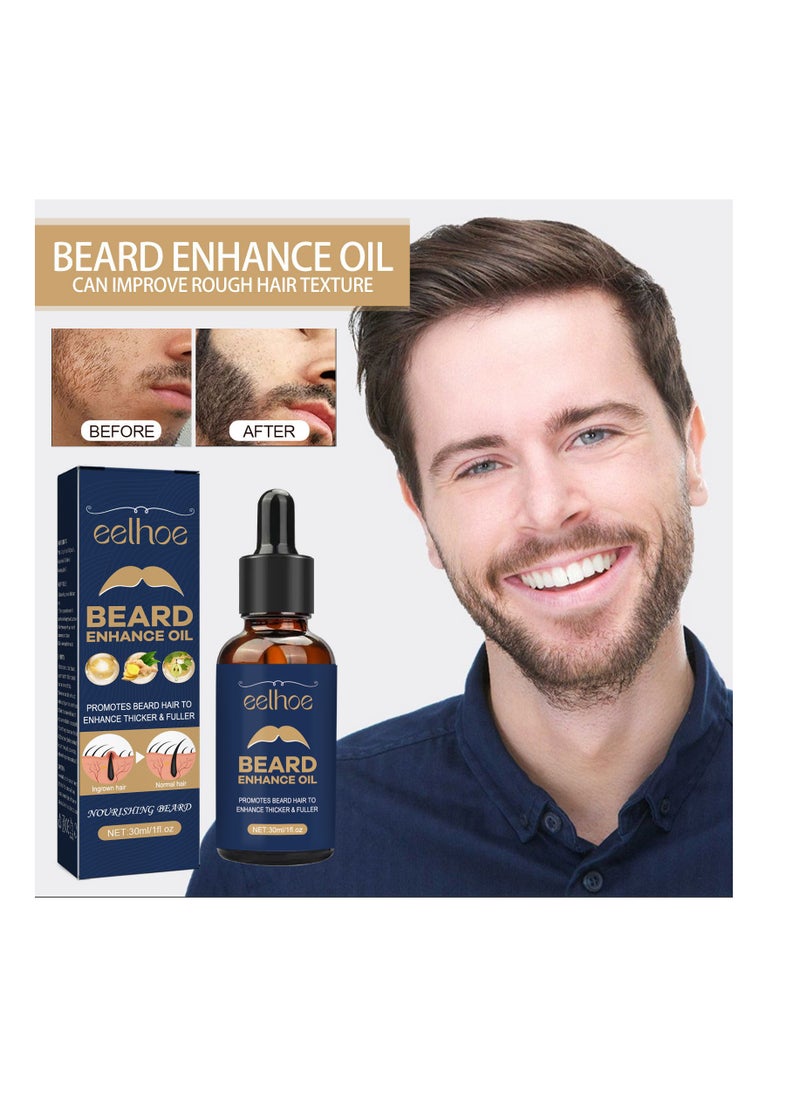 EELHOE Beard Enhance Oil for Strengthen beard roots,Moisturize Beards and Make Beards Thicker  - Image 1