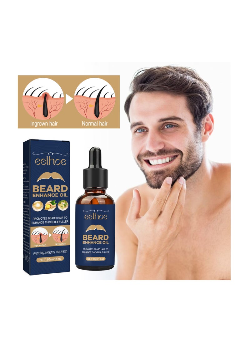 EELHOE Beard Enhance Oil for Strengthen beard roots,Moisturize Beards and Make Beards Thicker  - Image 2