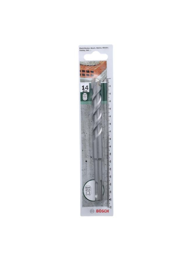 BOSCH Flute Shape Tungsten Carbide SDS Plus Drill Bit Grey 14 x 160mm JE2 609 255 527 - Image 1