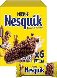 Nesquik نسكويك نستله نسكويك بار حبوب الشوكولاتة 6 × 25 جرام 