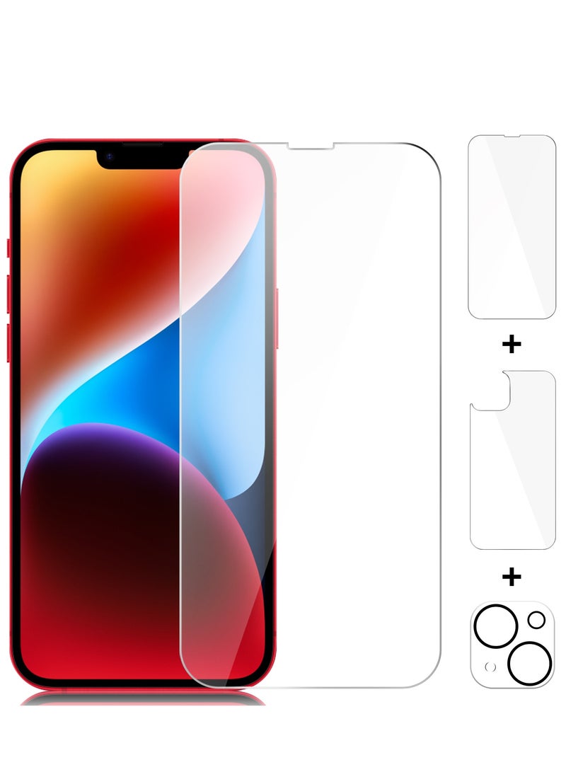 【3 Pack】  Screen Protector for iPhone 14 Plus, iPhone 14 Plus Front and Back Screen Protector,iPhone 14 Plus Camera Protector Anti-Fingerprint/Scratch for iPhone 14 Plus (6.7 inch) - Image 1