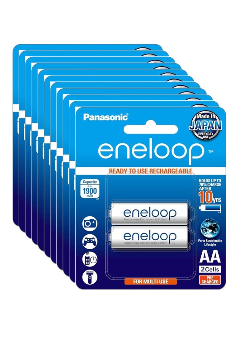 Panasonic Eneloop AA 1.2V 1900mAh Rechargeable Batteries – Pack of 24 – Low Self-Discharge NiMH Cells – Up to 2100 Recharge Cycles – Pre-Charged & Eco-Friendly Power - Image 1