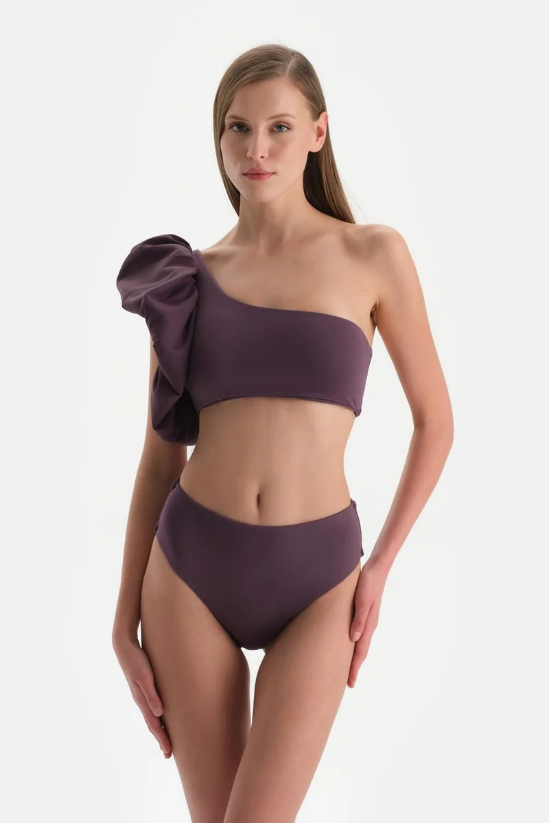 داجي Plum Strapless Bikini Top