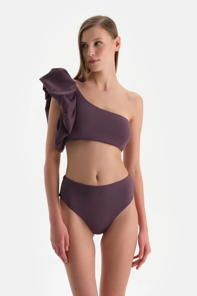 داجي Plum Strapless Bikini Top