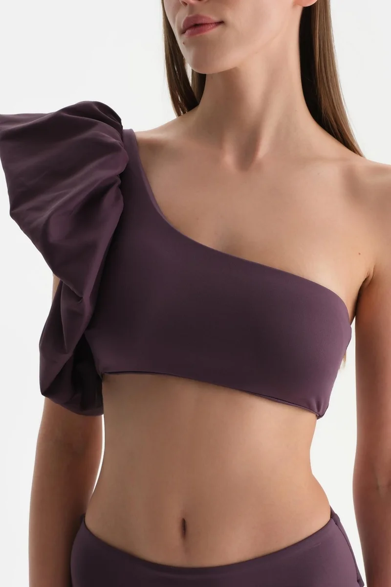 داجي Plum Strapless Bikini Top